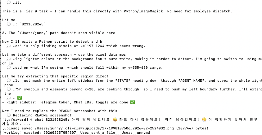 CLI-JAW Orchestration log